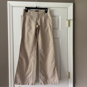 Express Linen blend flare leg pants size 0